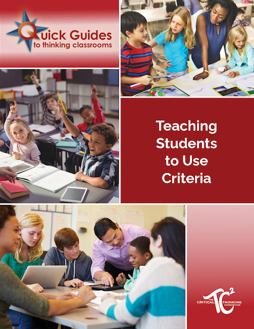 Teaching Students to Use Criteria